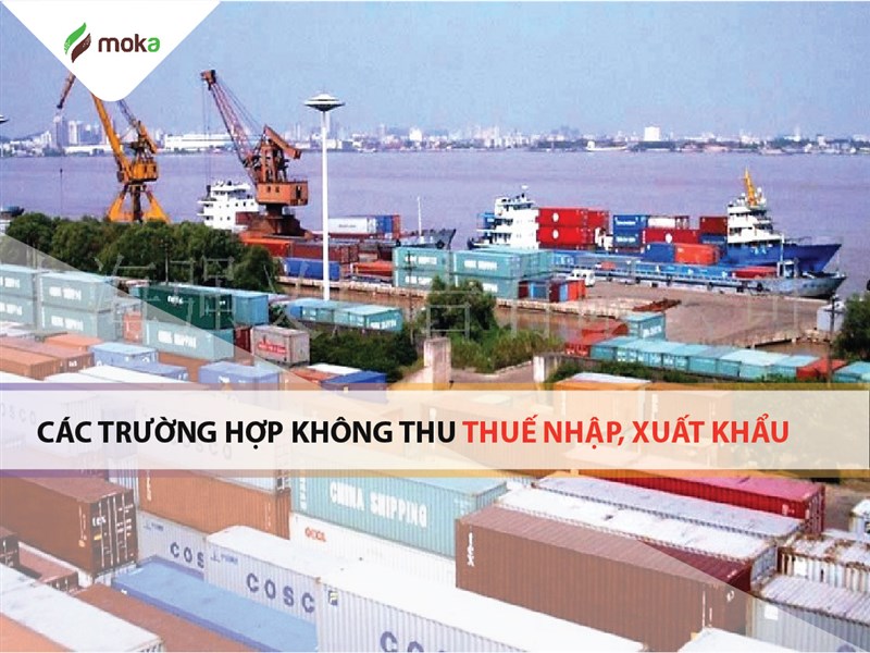 Các trường hợp không thu thuế NK, thuế xuất khẩu mới nhất